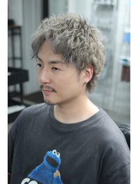 マーズ(MARS) マレットヘア×グレージュ×ピンツイスト/スパイキーショート