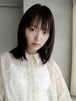 フォト 新宿(foto)&nbsp;ミディアム暗めカラーデザインカラーフェイスフレーミング新宿