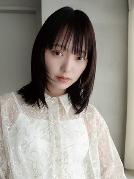 フォト 新宿(foto) ミディアム暗めカラーデザインカラーフェイスフレーミング新宿