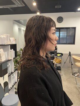 オン眉レイヤーパーマニュアンスパーマ登戸向ヶ丘遊園