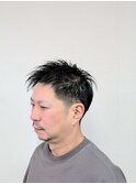 ツーブロックフェードスパイキースタイル