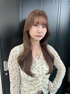 ジン(JIN) ◎ブリーチ無し◎透明感カラー◎ヘーゼルグレージュ◎久留米◎