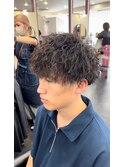 メンズツイストスパイラルパーマ　波うちパーマ　シャドウパーマ