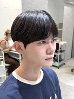 ノラ ウメダ(NORA UMEDA) 韓国ヘア ショートマッシュ×ダウンパーマ×メンズカット