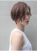 夏ショート ピンクブラウン 似合わせカット☆