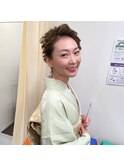 ミディアム着物ヘアと着付け【ヘアアレンジ　立川/立川南/国立】