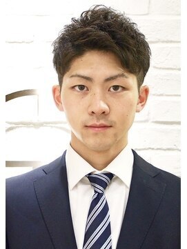 ヨシザワインク プレミアム 築地店(YOSHIZAWA Inc. PREMIUM) ビジネスツーブロアップバンクくせ毛風パーマフェードスタイル