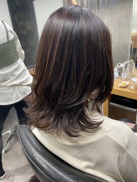 シェル 吉祥寺(shell) 大人可愛いウルフミディ_モカブラウン