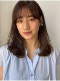 ココアベージュ×くびれヘア×ラフウェーブ