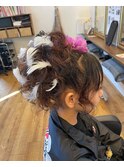 祭りヘアセット
