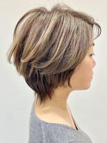 ユキオ オブ ヘアー(YUKIO of Hair) 20代30代大人可愛い小顔ボブ前下がりショートハイライト