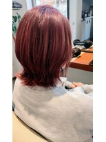 ヘアサロン ロージー(Rosy)&nbsp;30代40代髪質改善ピンクブラウン外ハネボブ