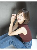 アフロディーテ 銀座(APHRODITE GINZA)&nbsp;グレージュカラー/シルキーベージュ/斜めバング/銀座/東銀座