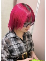 バロンビューティー(BARON Beauty)&nbsp;BARON Beauty ショート×レッド／ブリーチ／ダブルカラー／韓国