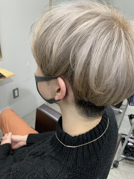 リグ 横浜(Lig.) ダブルカラー/ホワイトベージュカラー/ケアブリーチ/メンズ