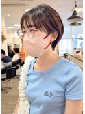 【soso 伊勢田】丸みショート×ブラウンカラー【横浜/ブリーチ】
