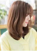 ★くせ毛風ヘルシースタイルエアリーセミディ30代40代50代★10