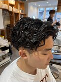 名古屋天白区梅ヶ丘メンズスパイラルパーマフェード