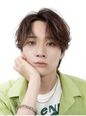 韓国ヘアニュアンスパーマカルマセンターパートコンマヘアウルフ