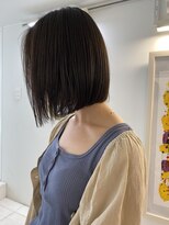 ウプヘアサロン&nbsp;ぱつっとボブスタイル@岡田華子