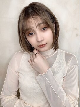 ニスル 上尾店(NISURU) 似合わせカット/大人ガーリー/ダークアッシュ/着物/上尾/上尾駅