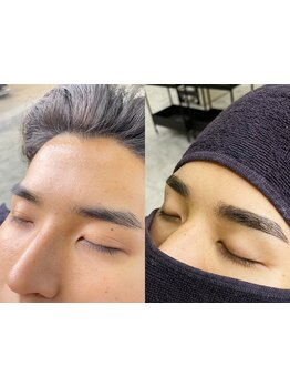 [自己処理は終わり]眉毛Cutでニュアンスパ-マ/韓国風/センタ-パ-ト/フェ-ド/パ-マがよりキマる！[大牟田]