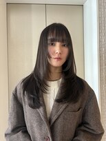 ジョエミバイアンアミ(joemi by Un ami) ロングレイヤー/ザクザクレイヤー/グレージュカラー