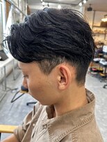 フゥ 宇都宮(FeU) 栃木メンズパーマメンズカットセンターパートメンズマッシュ緩め