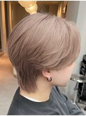 【LICCA NOE】KPOP風ハイトーンベージュ×毛流れウルフ☆