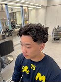 神保町ブルーブラック韓国マッシュツーブロックセンターパート☆