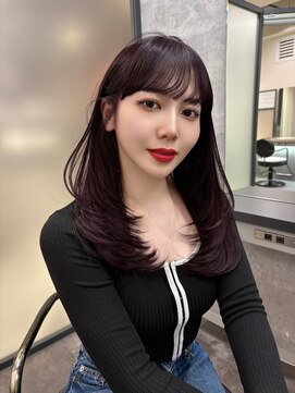 リリー(Lilley) 【稲永麻衣】レイヤーカット+ダブルカラー+韓国ヘア