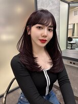 リリー(Lilley) 【稲永麻衣】レイヤーカット+ダブルカラー+韓国ヘア