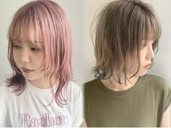 エル セルカ 高田馬場(el CERCA)の写真/大人気のケアブリーチ、インナー、ハイライト、ダブルカラー、カラーの事はCERCAお任せ♪高田馬場駅すぐ！