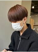 マッシュナチュラルカラーマッシュメンズヘアカラーツーブロック
