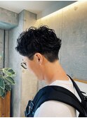 ワンカールパーマ／メンズショートパーマ／メンズカット／溝の口