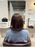 ぱつっとボブ 外ハネレイヤーボブ