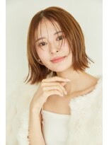 マイン(MINe)&nbsp;小顔髪質改善カット/くびレイヤー/外ハネボブ/シースルーバング