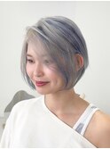 ハイトーンボブハイライトカラー【suiw】昭和町/天王寺/阿倍野