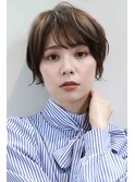 小顔ショート/抜け感
