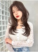 大人色気溢れる垢抜けレイヤー 前髪カット 2wayバング