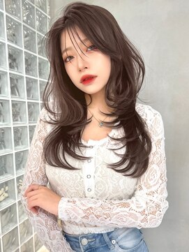 ロンド ジュルード 名古屋(Lond jeloud) 大人色気溢れる垢抜けレイヤー 前髪カット 2wayバング