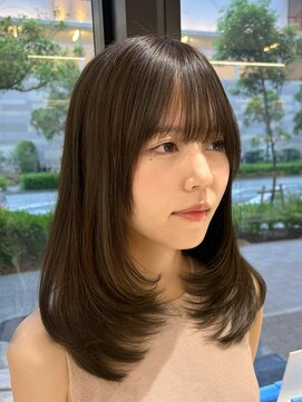 ジアン バイ ミルボン 西宮ガーデンズプラス(GIEN by milbon) 顔まわりレイヤー/ナチュラルで簡単スタイル/太田代桃