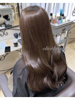 グラマラス GLAMOROUS&nbsp;オリーブブラウン×ロング