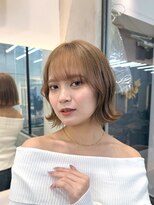 ロンドアジュール 横浜(Lond azur)&nbsp;グランマッシュ/オリーブグレー/ショート/ヘイリーボブ/前髪