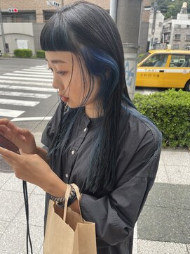 イル(iLu.) インナーカラー/ネイビー/ブルージュ/ブルー/ダブルカラー