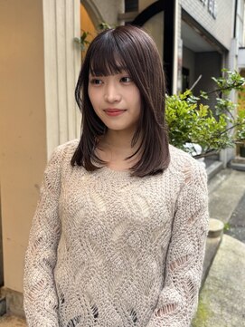 顔周りレイヤー/マロンブラウン【神戸/元町】