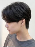 MEN’S HAIR/千葉駅/センターパート/曲がる縮毛矯正/齊藤大樹