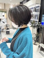 ステアケース ギンザセブン(stair:case ginza7)&nbsp;大人モード　髪質改善カラー　前下がりまとまるショートボブ