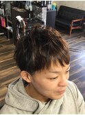 最新ツーブロックマッシュレイヤー
