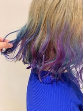ネオヘアー 曳舟店(NEO Hair) 裾ユニコーンカラー（曳舟）